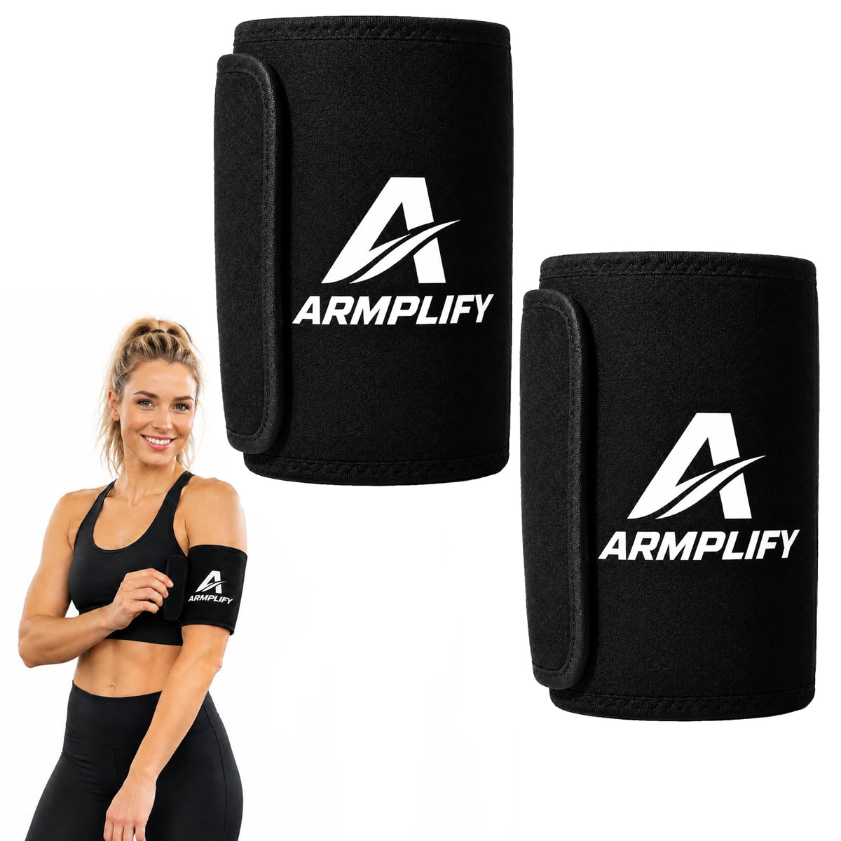 ARMPLIFY ARM paquete frontal mostrando presentación y par incluido