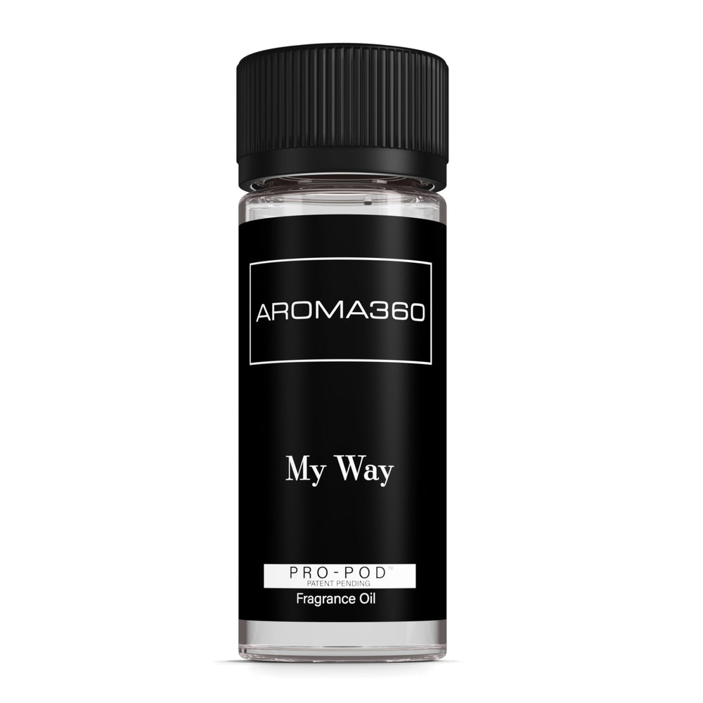 Aroma360 My Way Pro-Pod frontal mostrando diseño y beneficio aromático
