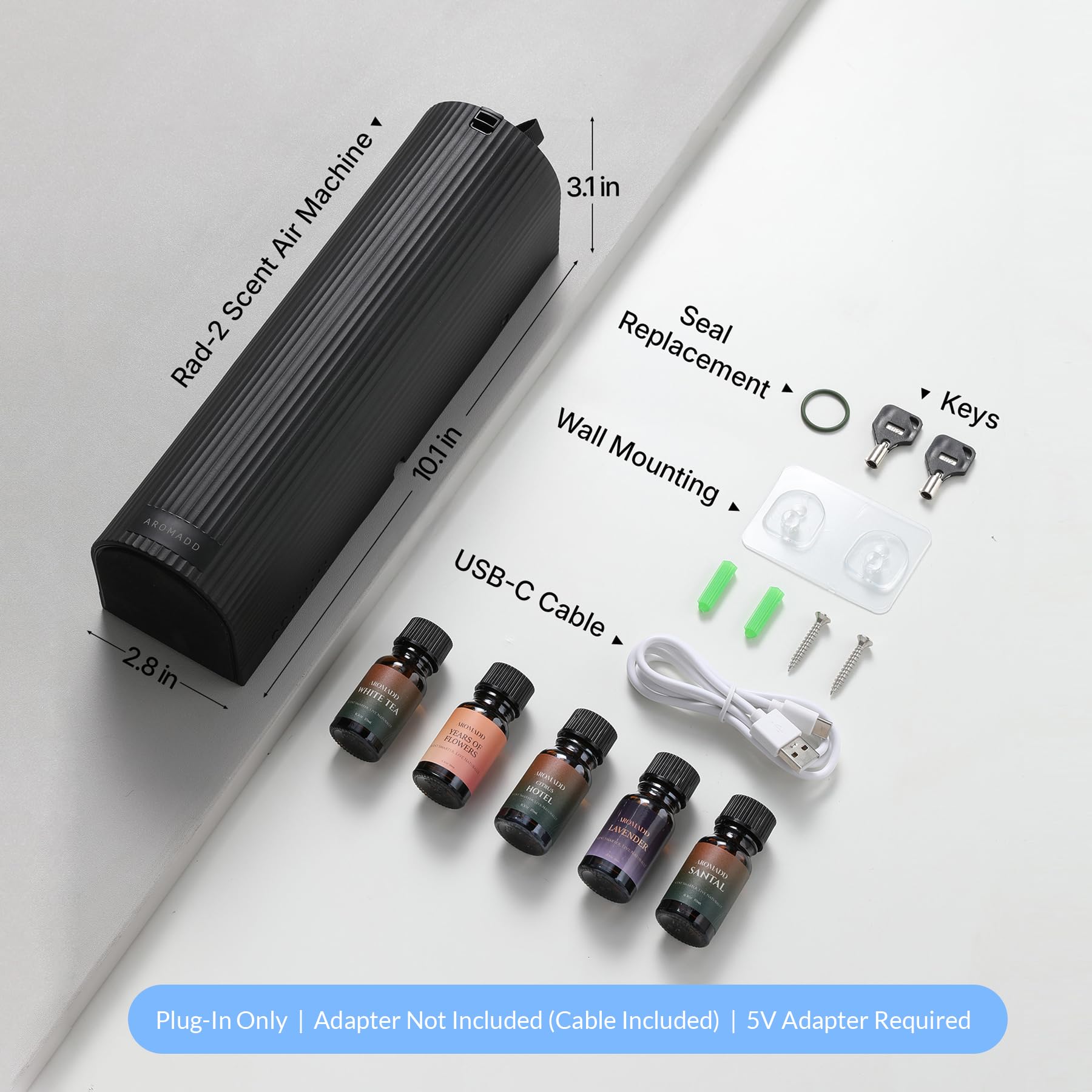 Aromadd vista superior de la rejilla de ventilación que resalta eficiencia de salida