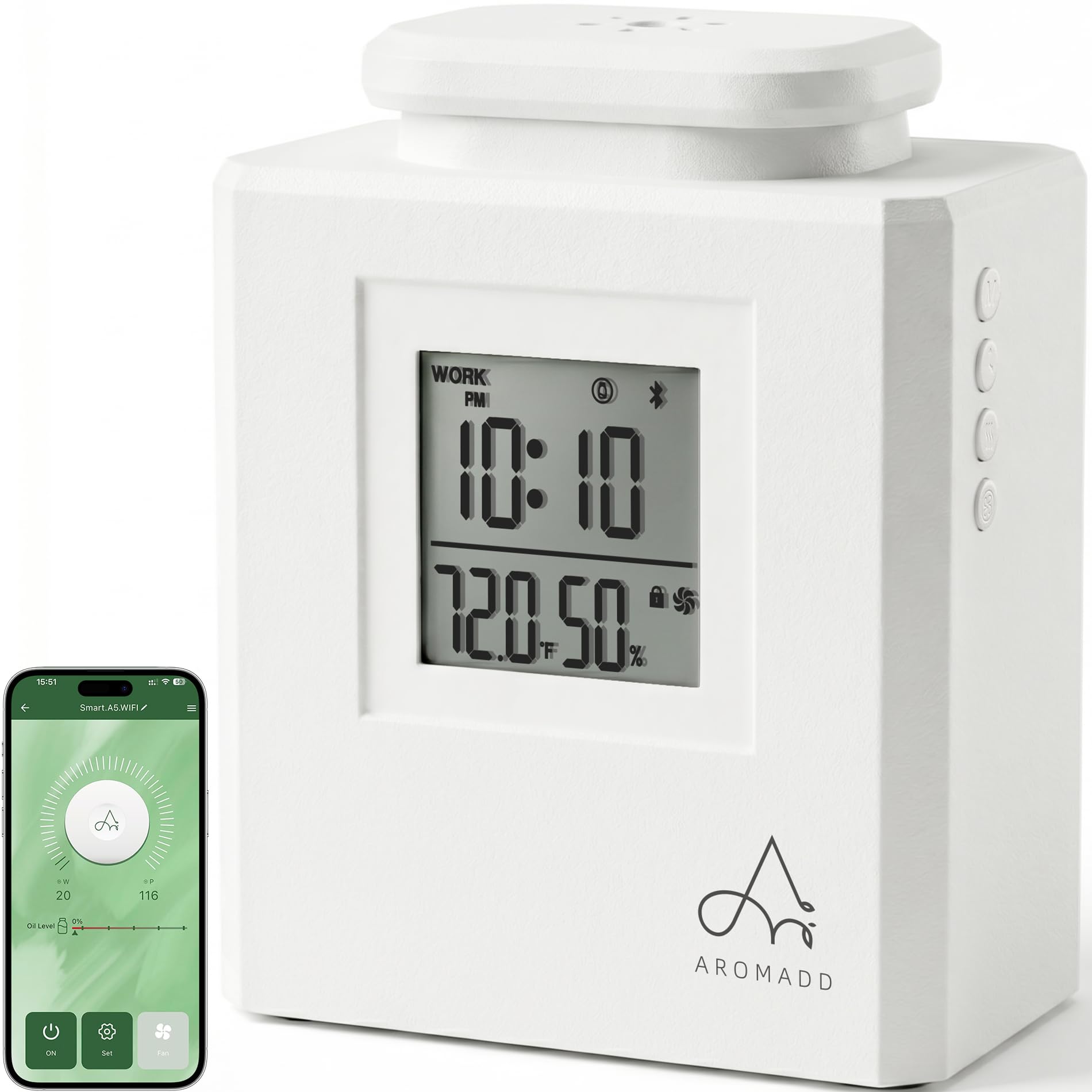 AROMADD U4 vista frontal elegante que transmite control y discreción