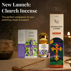 Aromafume nardos etiqueta origen Jerusalén y mezcla ética transparente