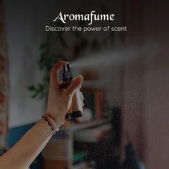 Aromafume ambientando cama preparada con aroma cálido
