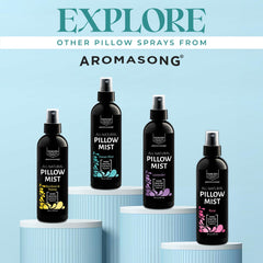 Aromasong etiqueta con lista de aceites esenciales botánicos