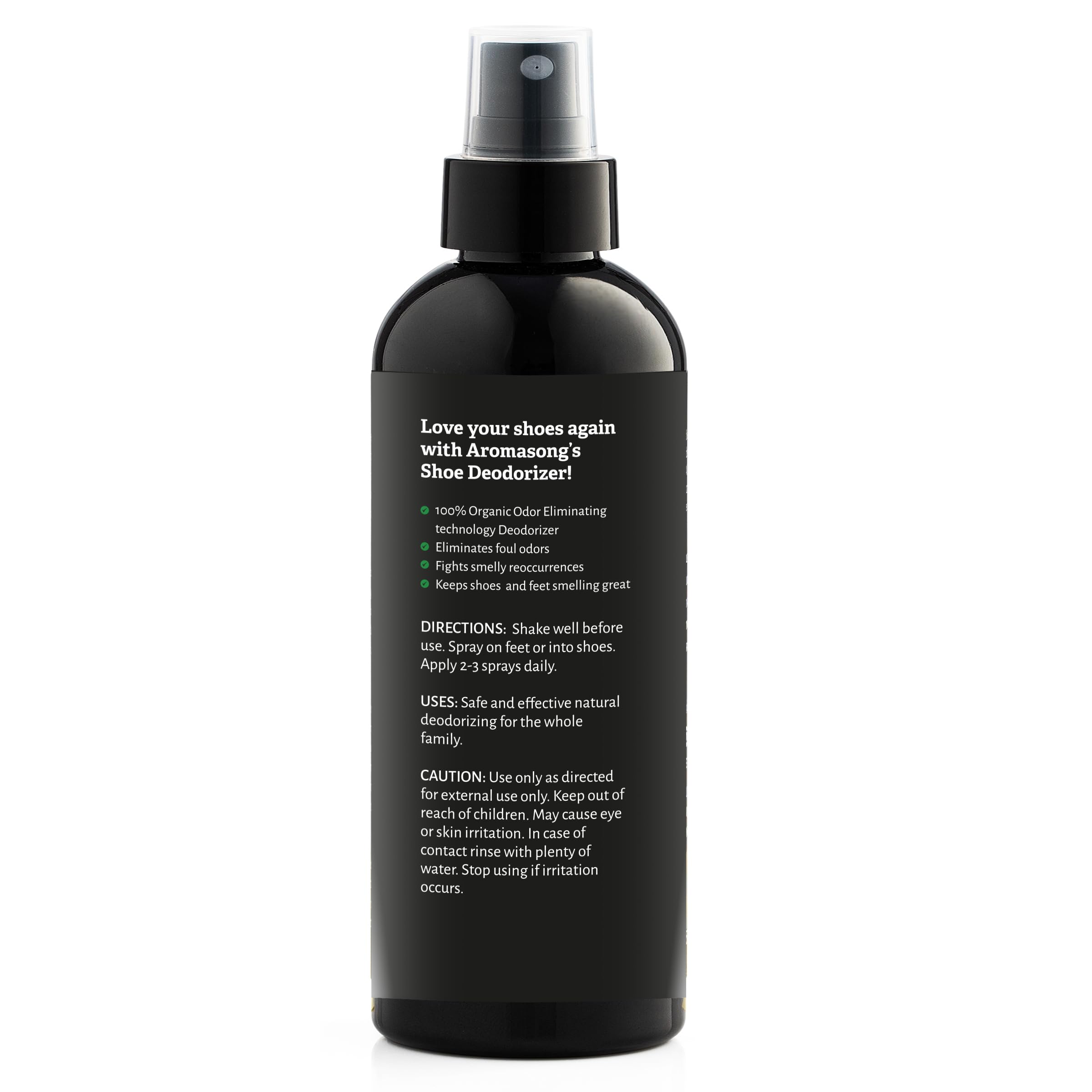 Aromasong etiqueta con ingredientes y certificaciones visibles