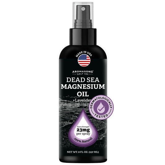 Aromasong envase frontal 8 oz mostrando etiqueta y concentración 23 mg