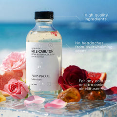 AROMASOUL gota de aceite destacando textura pura y mezcla de aceites esenciales