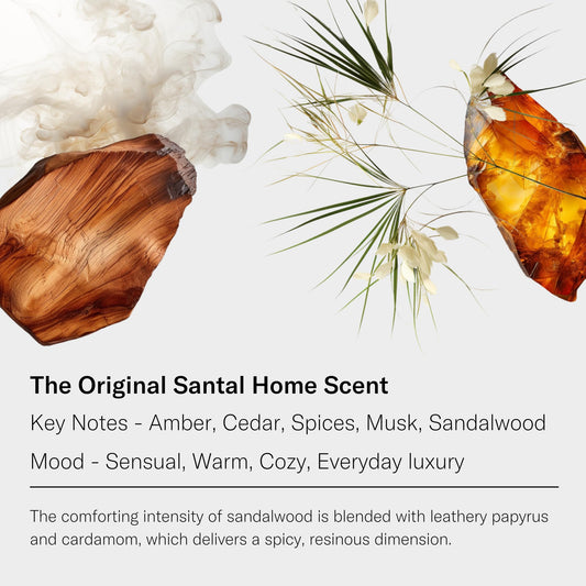 AromaTech Santal primer plano de la textura del aceite, muestra pureza y riqueza