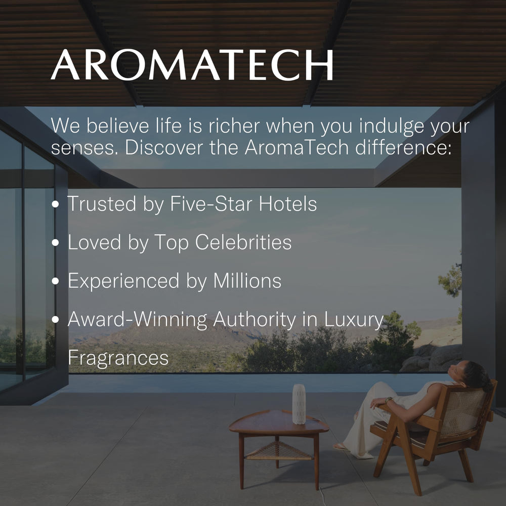 AromaTech difusor ultrasónico en uso liberando aroma acogedor