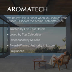 AromaTech difusor ultrasónico en uso liberando aroma acogedor