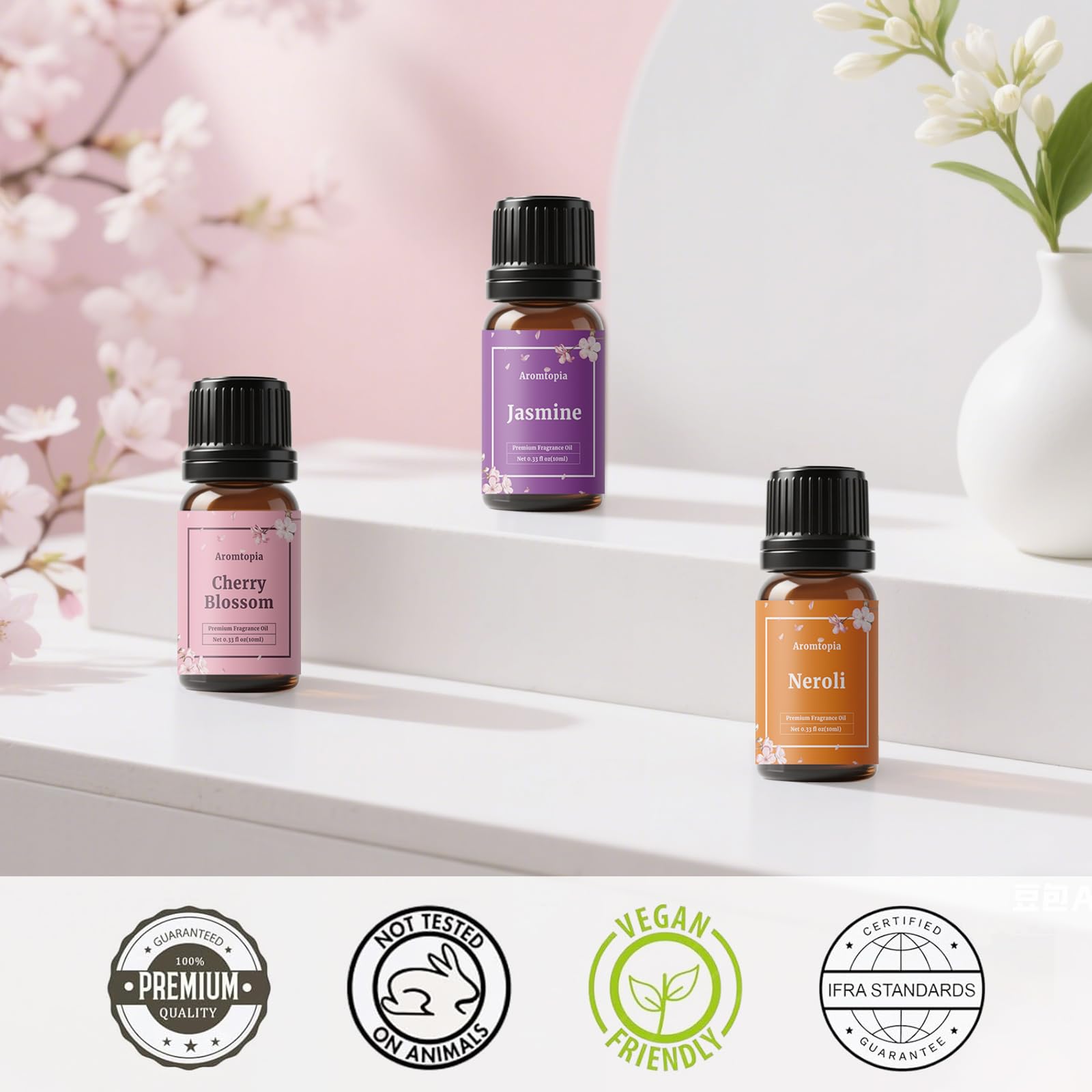 AROMTOPIA gotero euro en frasco ámbar para aplicaciones exactas