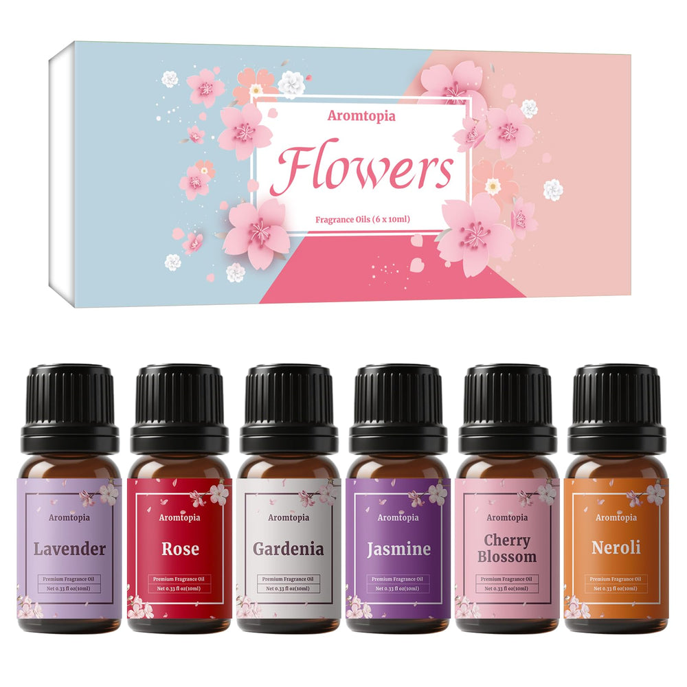 AROMTOPIA set seis frascos 10ml protección luz y dosificación precisa