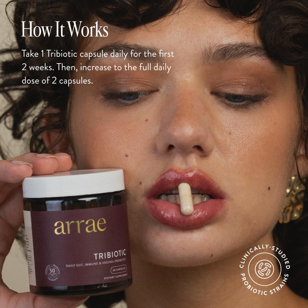 Arrae Tribiotic etiqueta con ingredientes clave que destaca su formulación