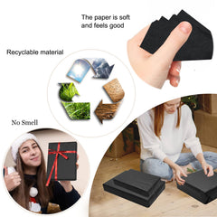 Artdly cajas forradas con papel negro, acabado elegante para productos