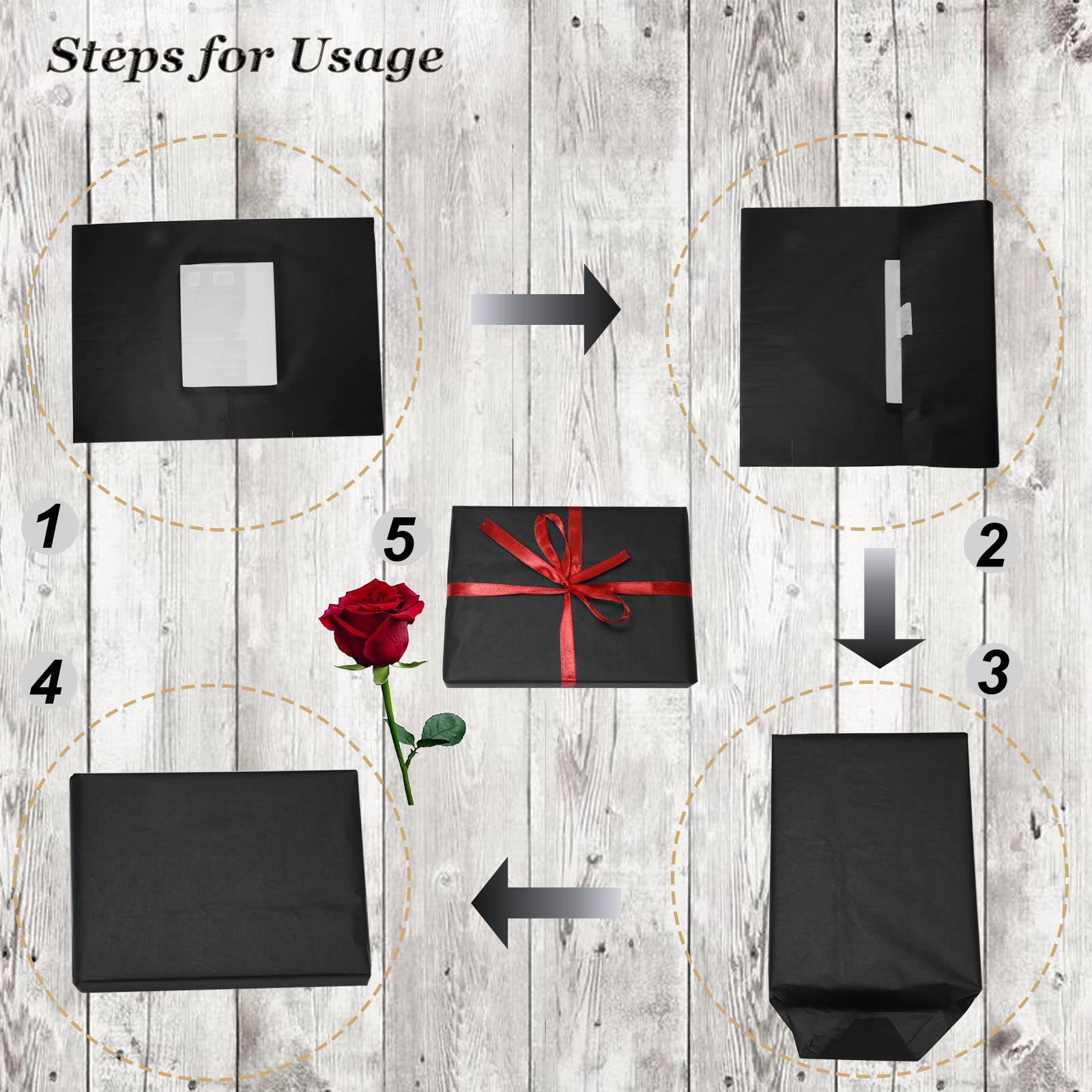 Artdly escena de evento con papel negro, aspecto profesional y sobrio