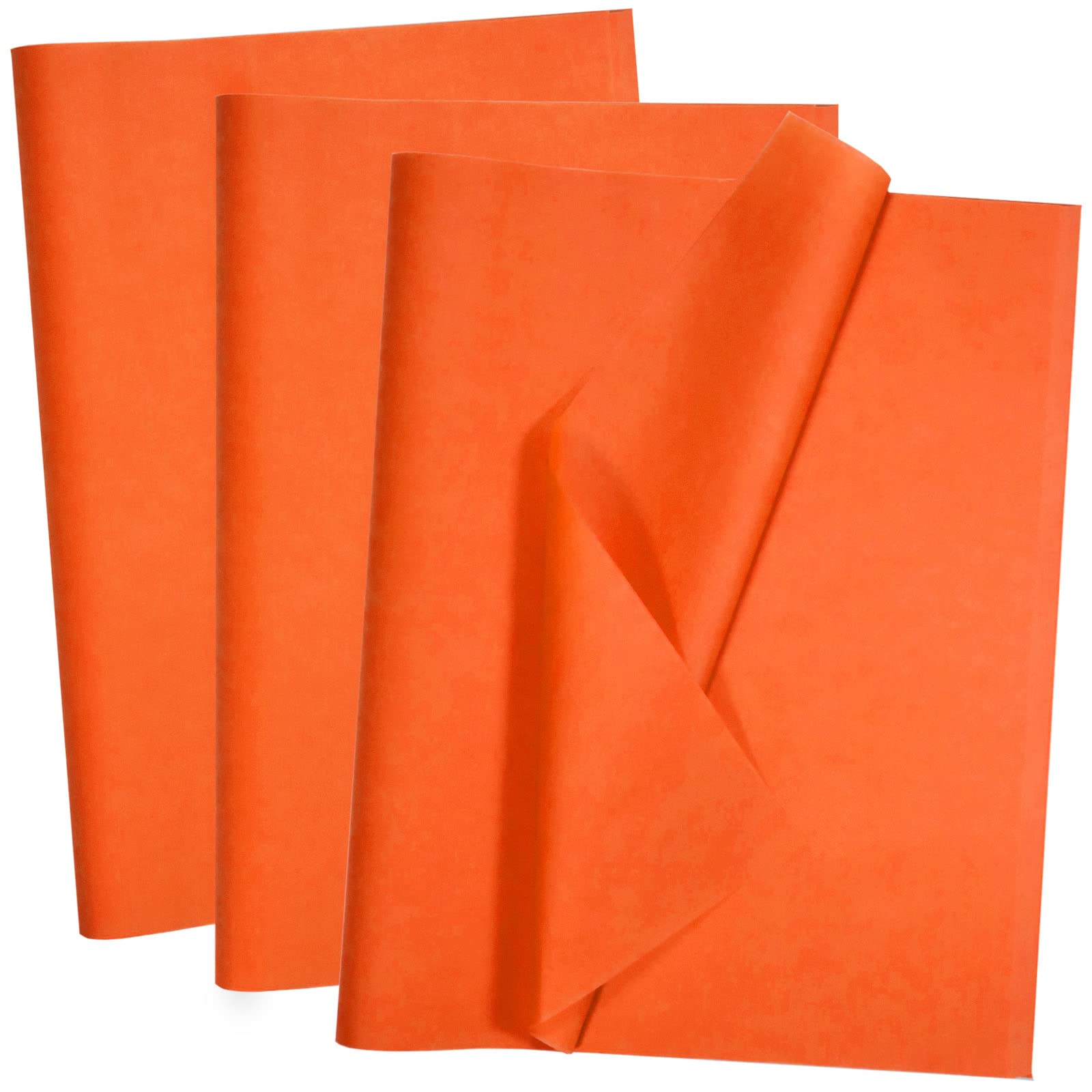 Artdly paquete frontal de 100 hojas naranja mostrando tamaño y marca para embalaje eficiente