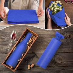 Artdly papel seda azul envolviendo regalo para un acabado elegante y protegido