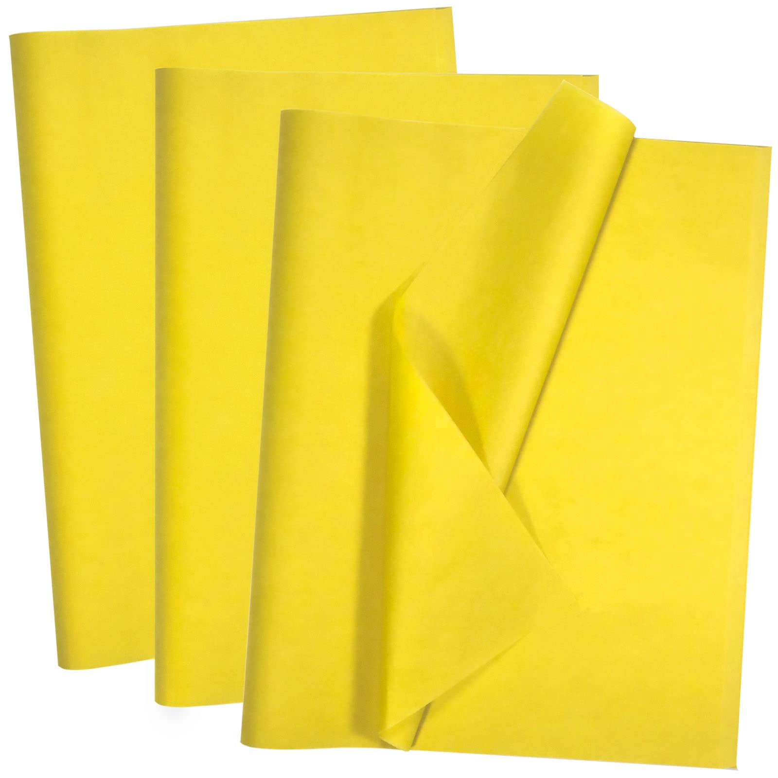 Artdly empaque frontal con 100 hojas amarillo, presentación clara y ahorro