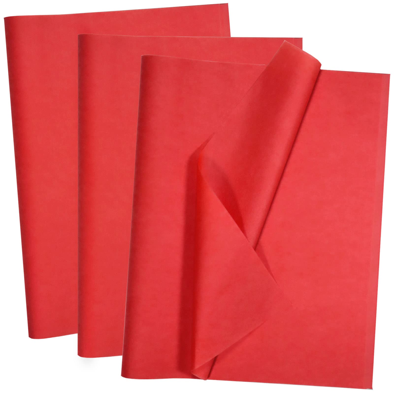 Artdly paquete frontal mostrando 100 hojas rojo para presentaciones atractivas