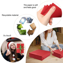 Artdly pompones hechos con papel rojo demostrando versatilidad creativa