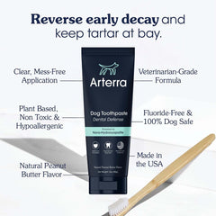 Arterra tubo junto a juguete para comparar tamaño 3 oz, ayuda a elegir cantidad correcta