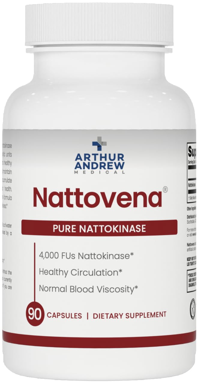 Arthur Andrew Medical frasco frontal mostrando 90 cápsulas y potencia 4000 FUs