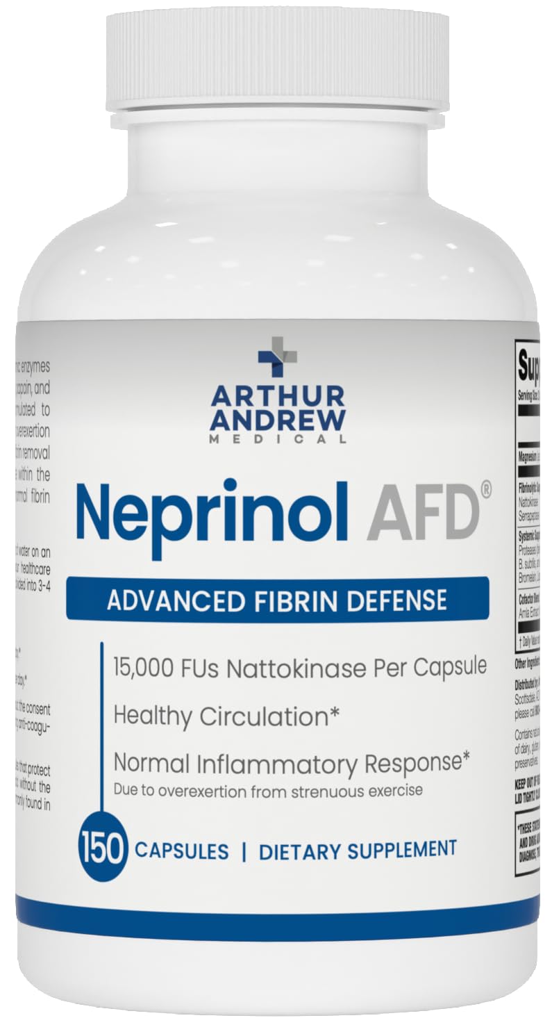 Arthur Andrew Medical Neprinol AFD vista frontal del envase con diseño y beneficio claro