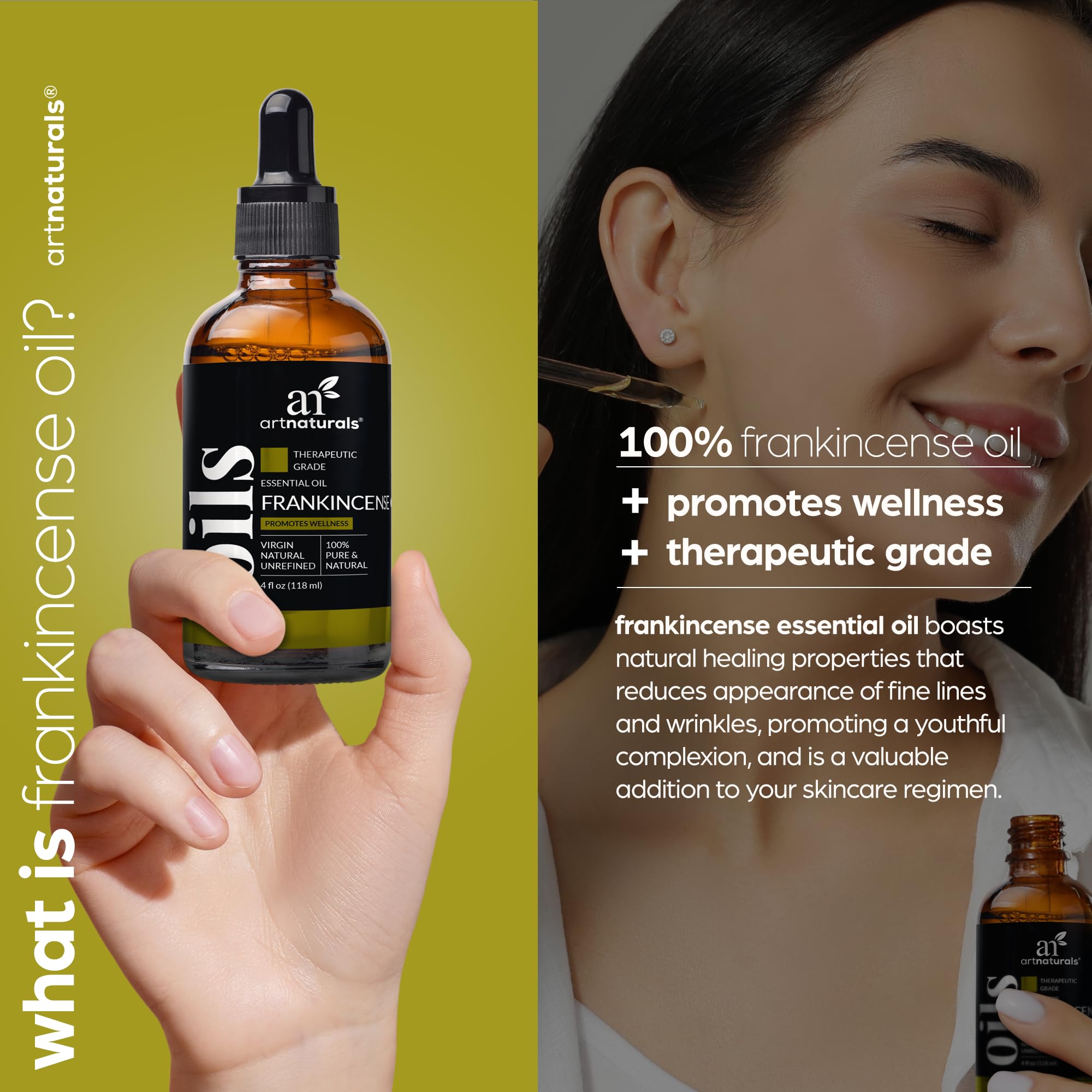 Artnaturals Aceite Esencial de Incienso: difusor para aroma ambiental natural.