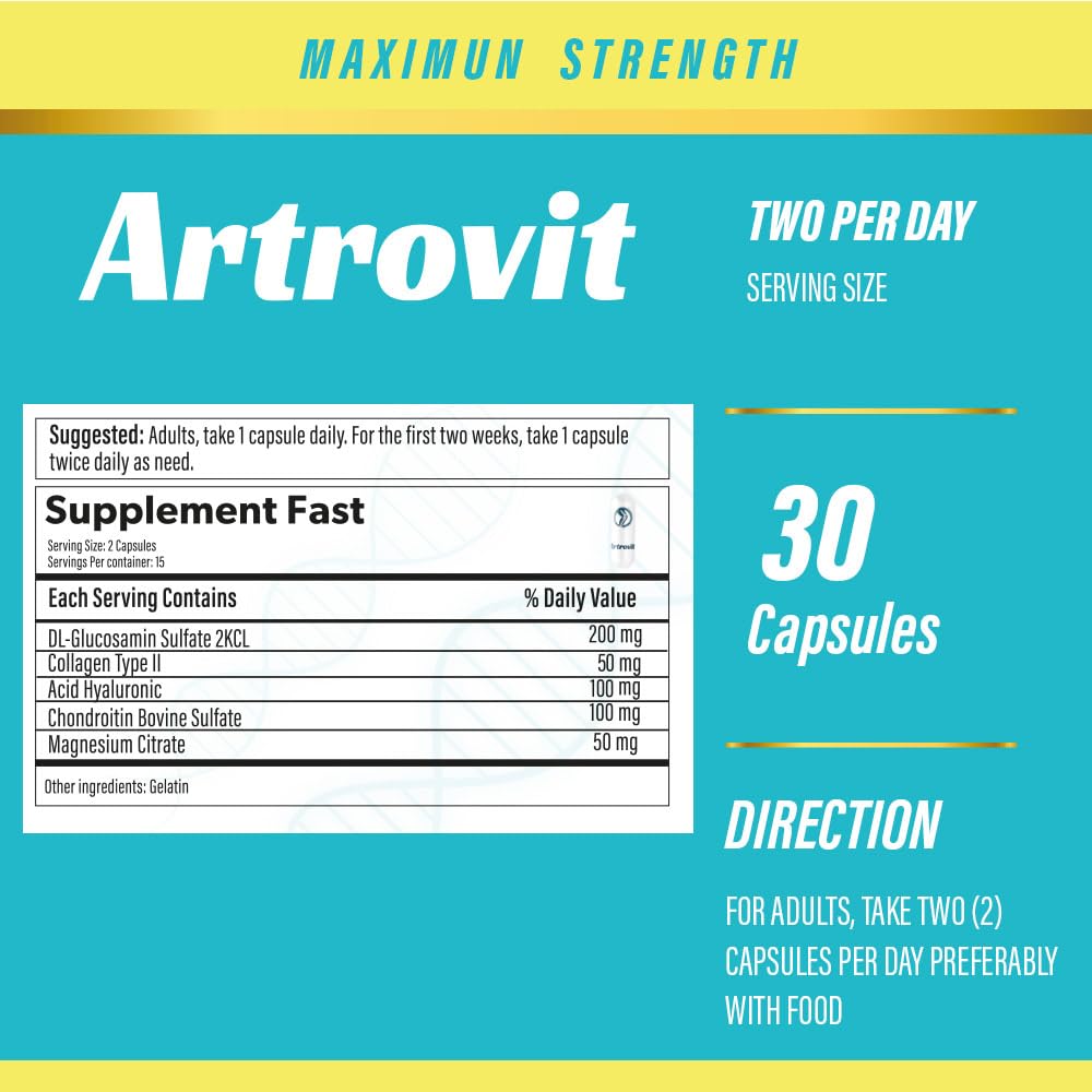 Artrovit cápsula en mano para comparar tamaño y comodidad al tomar
