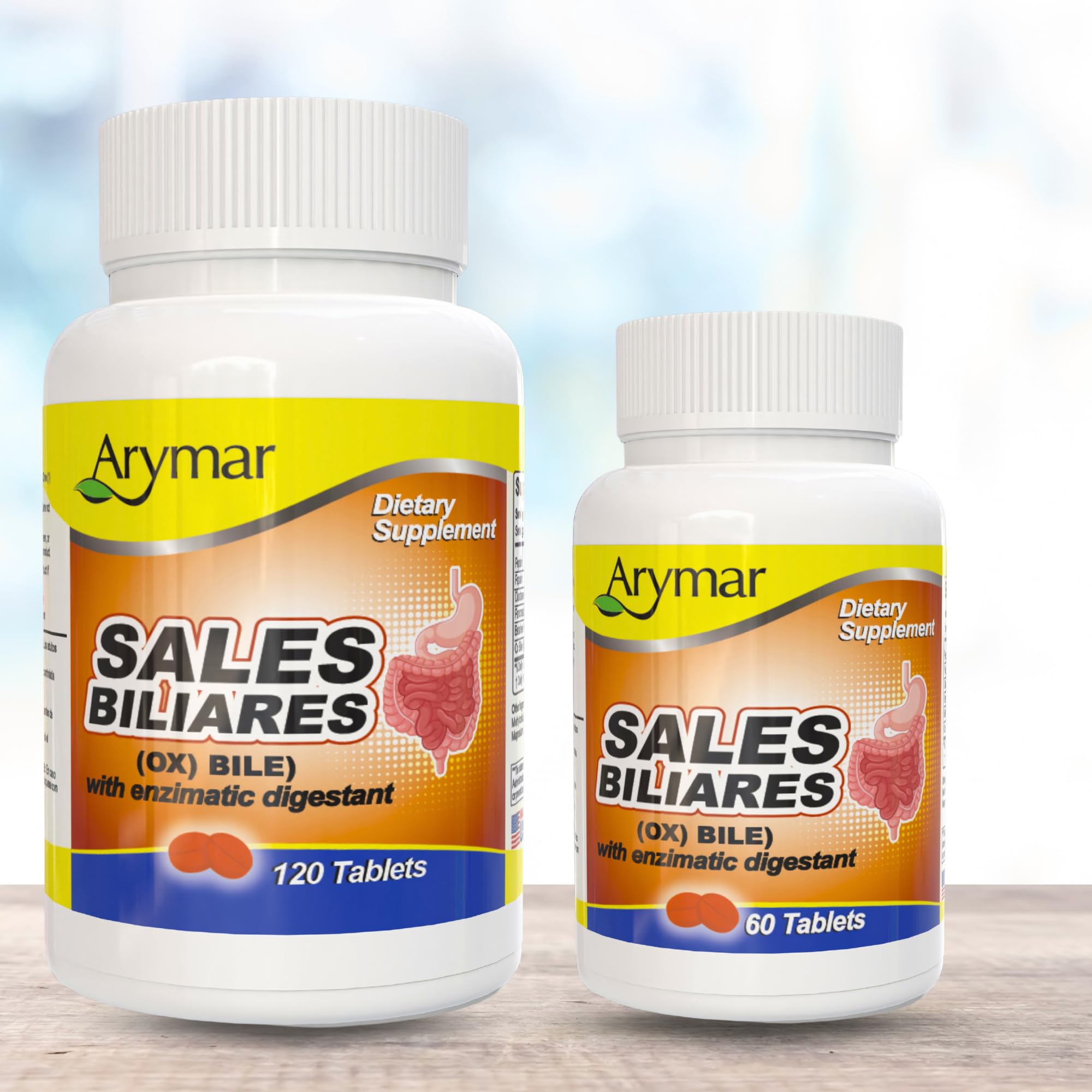 Arymar etiqueta con información nutricional y recomendaciones de uso