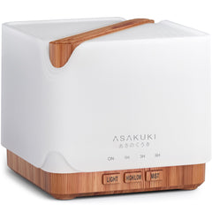 ASAKUKI difusor frontal mostrando diseño y capacidad, perfuma grandes espacios
