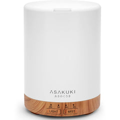ASAKUKI vista frontal del difusor, diseño compacto y elegante que ambienta
