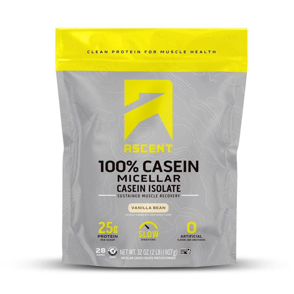 Ascent envase frontal Vainilla Bean, atractiva presentación y beneficio puro