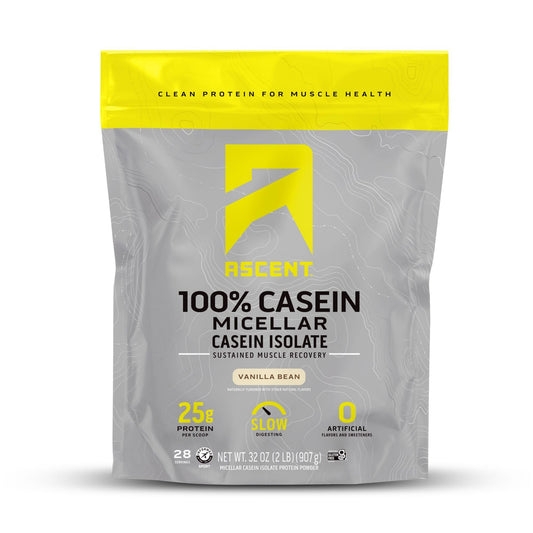 Ascent envase frontal Vainilla Bean, atractiva presentación y beneficio puro