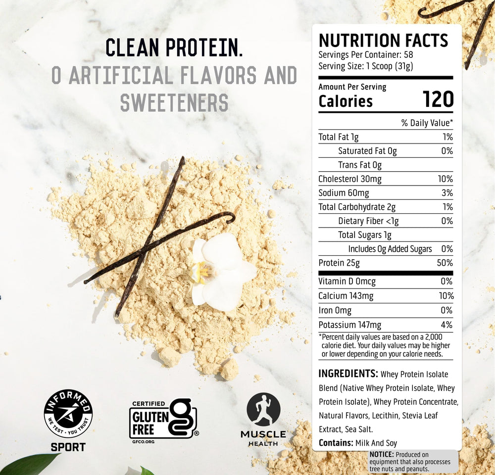 Ascent etiqueta nutricional en detalle mostrando proteínas y BCAA