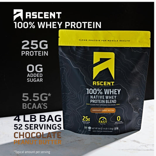 Ascent etiqueta nutricional legible con información de BCAA y leucina beneficiosa
