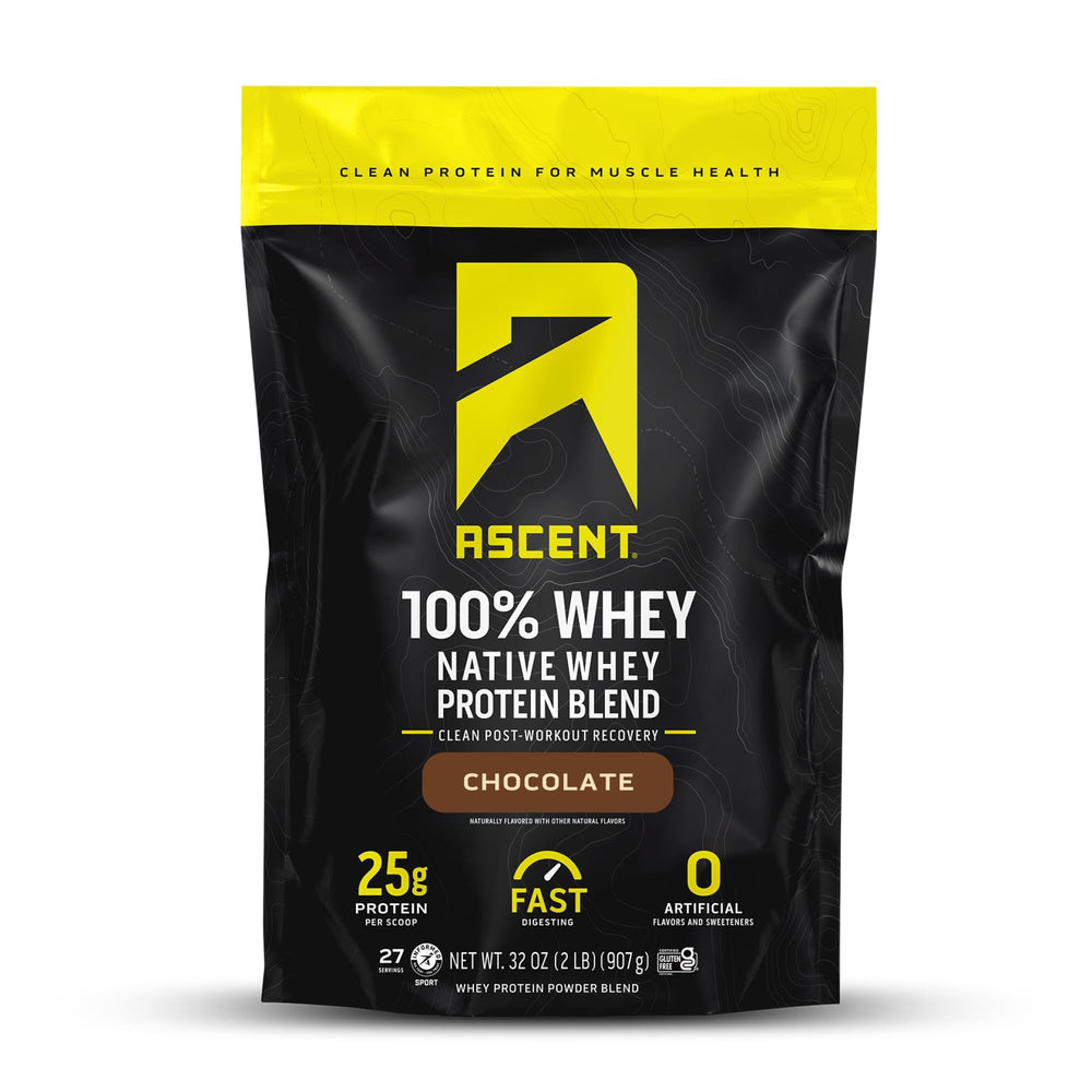Ascent envase frontal mostrando diseño y beneficio claridad de ingredientes