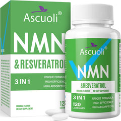 Ascuoli frasco frontal con etiqueta clara y beneficio de absorción