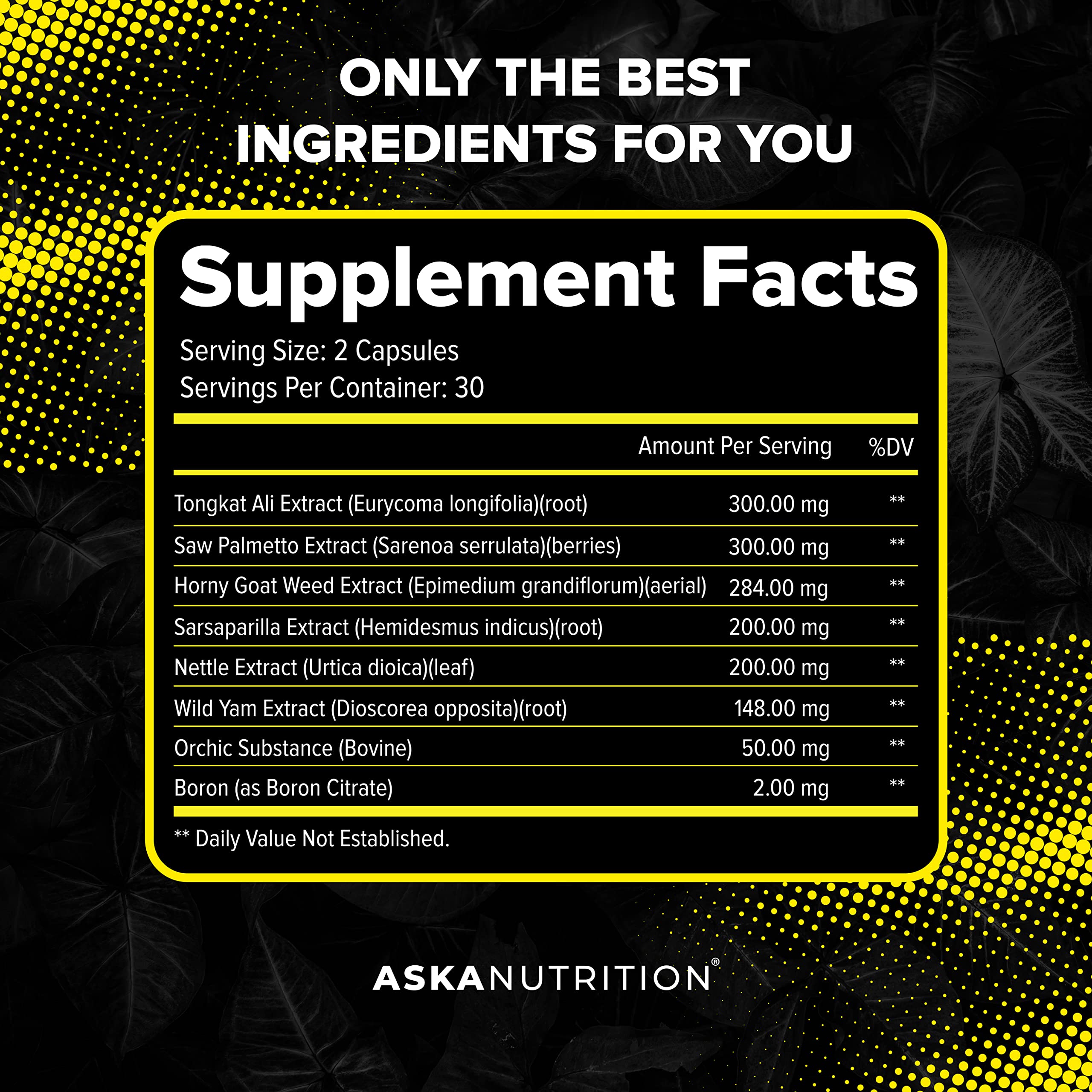 ASKA Nutrition tabletas en primer plano indicando rendimiento y fuerza