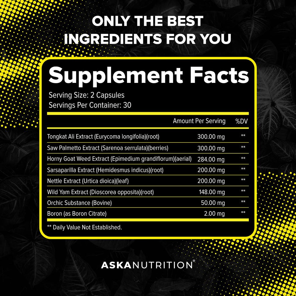 ASKA Nutrition tabletas en primer plano indicando rendimiento y fuerza
