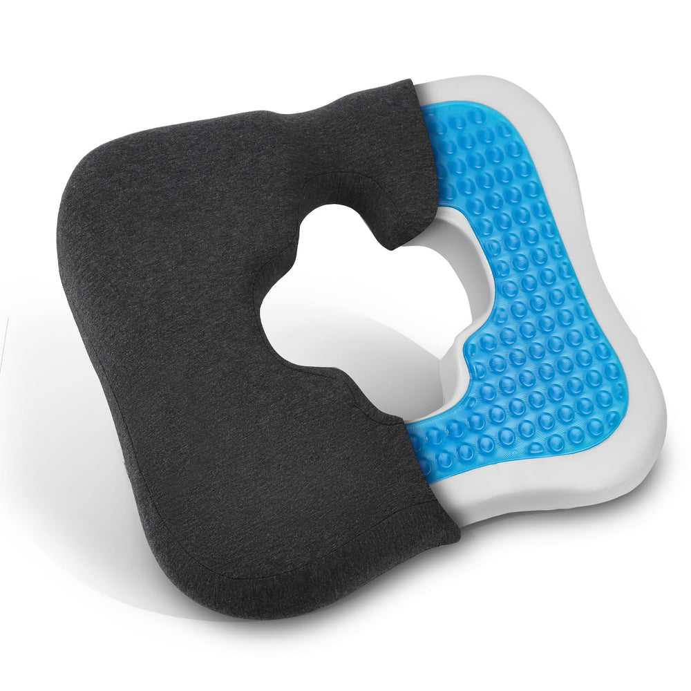Asktree vista frontal del cojín mostrando forma ergonómica y tamaño ideal