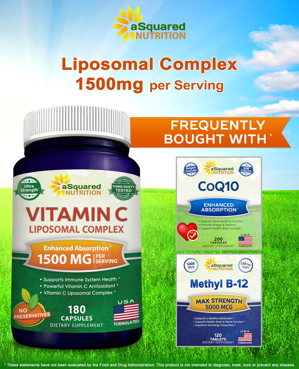 aSquared Nutrition ingredientes: lecitina de girasol para mejor absorción celular