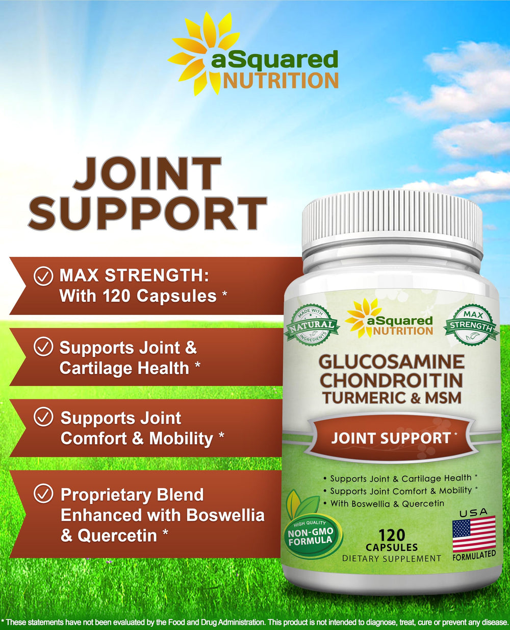 aSquared Nutrition cápsulas en mano para comparar tamaño y dosis