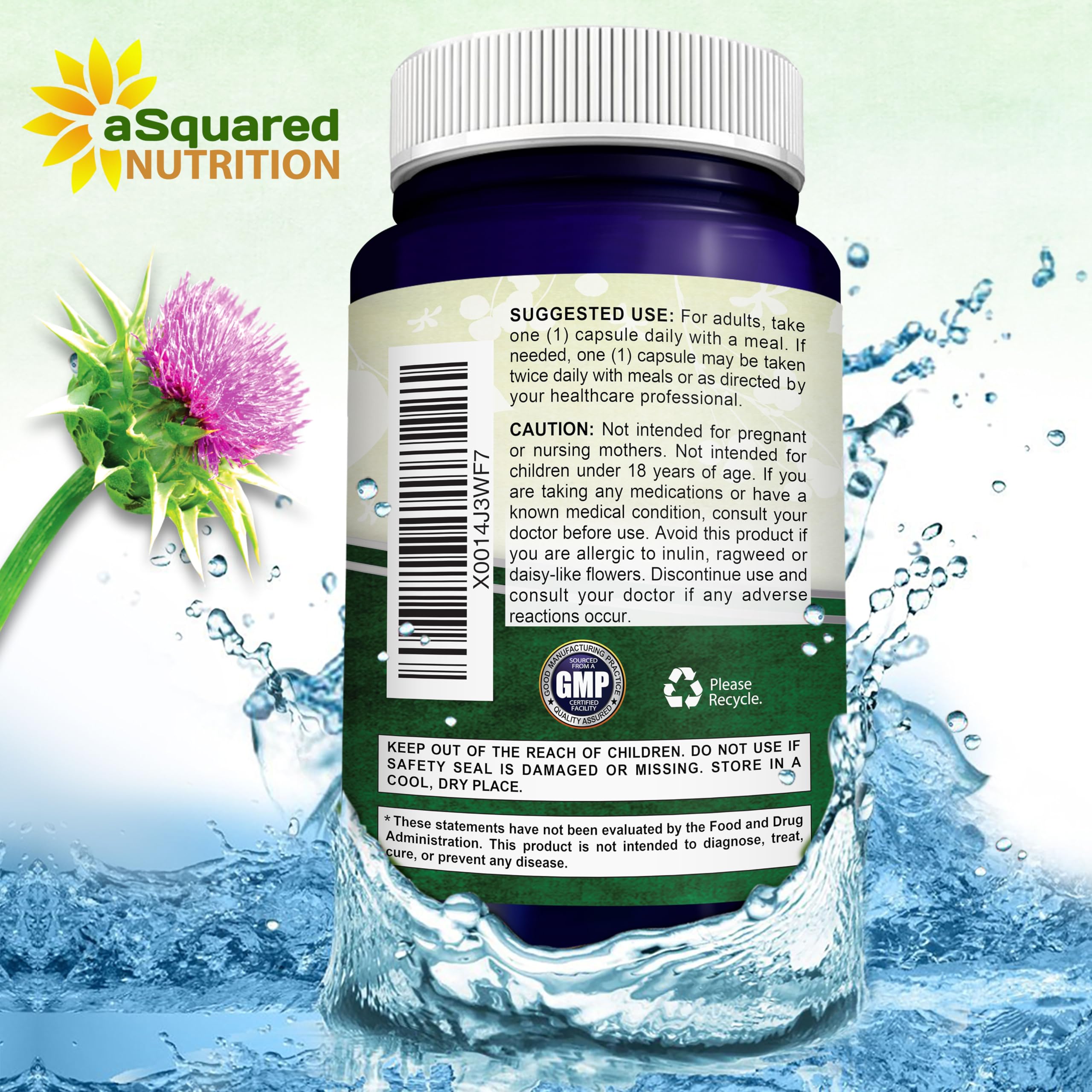 aSquared Nutrition envase sobre fondo neutro que resalta calidad de fabricación