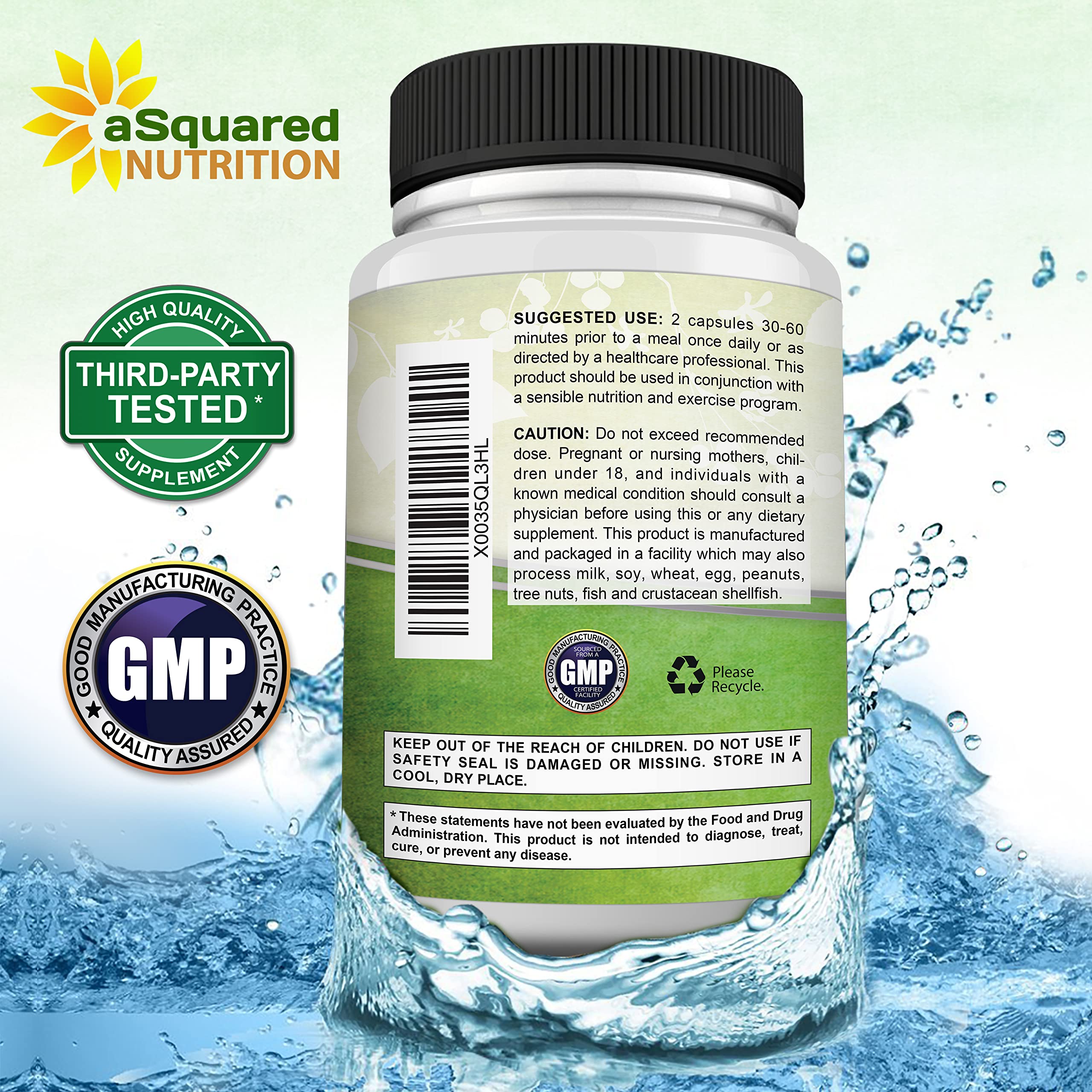aSquared Nutrition frasco en cocina mostrando uso cotidiano y conveniencia