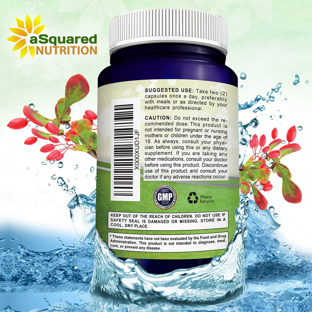 aSquared Nutrition cápsula abierta mostrando polvo fino de berberina