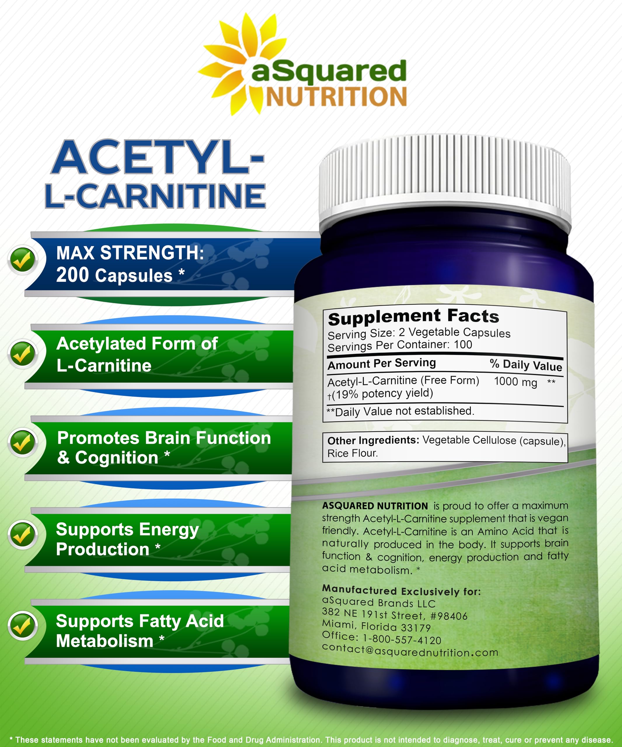 aSquared Nutrition cápsulas dispersas en superficie blanca, limpio y profesional