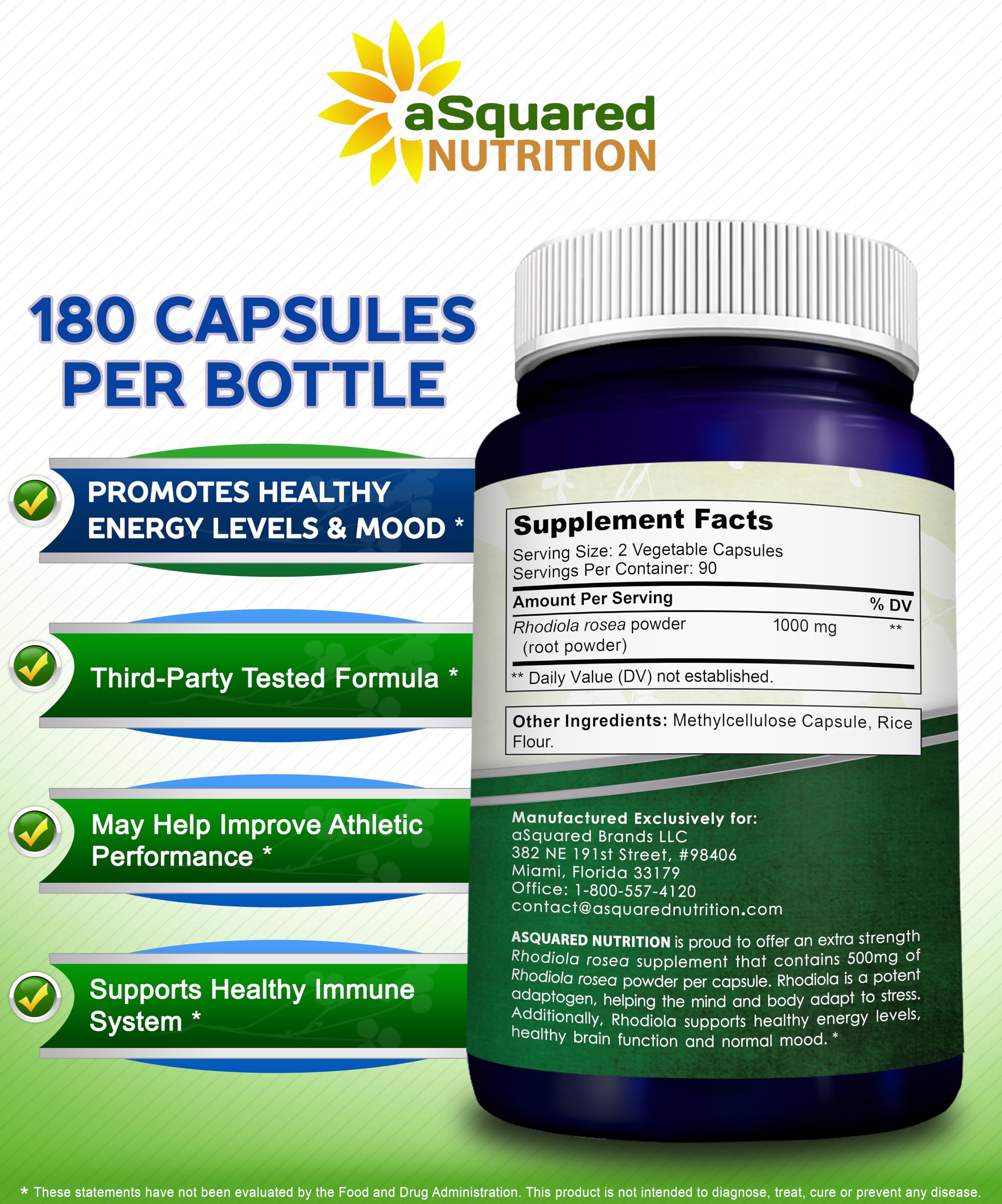 aSquared Nutrition tapa con sello de seguridad garantizando frescura