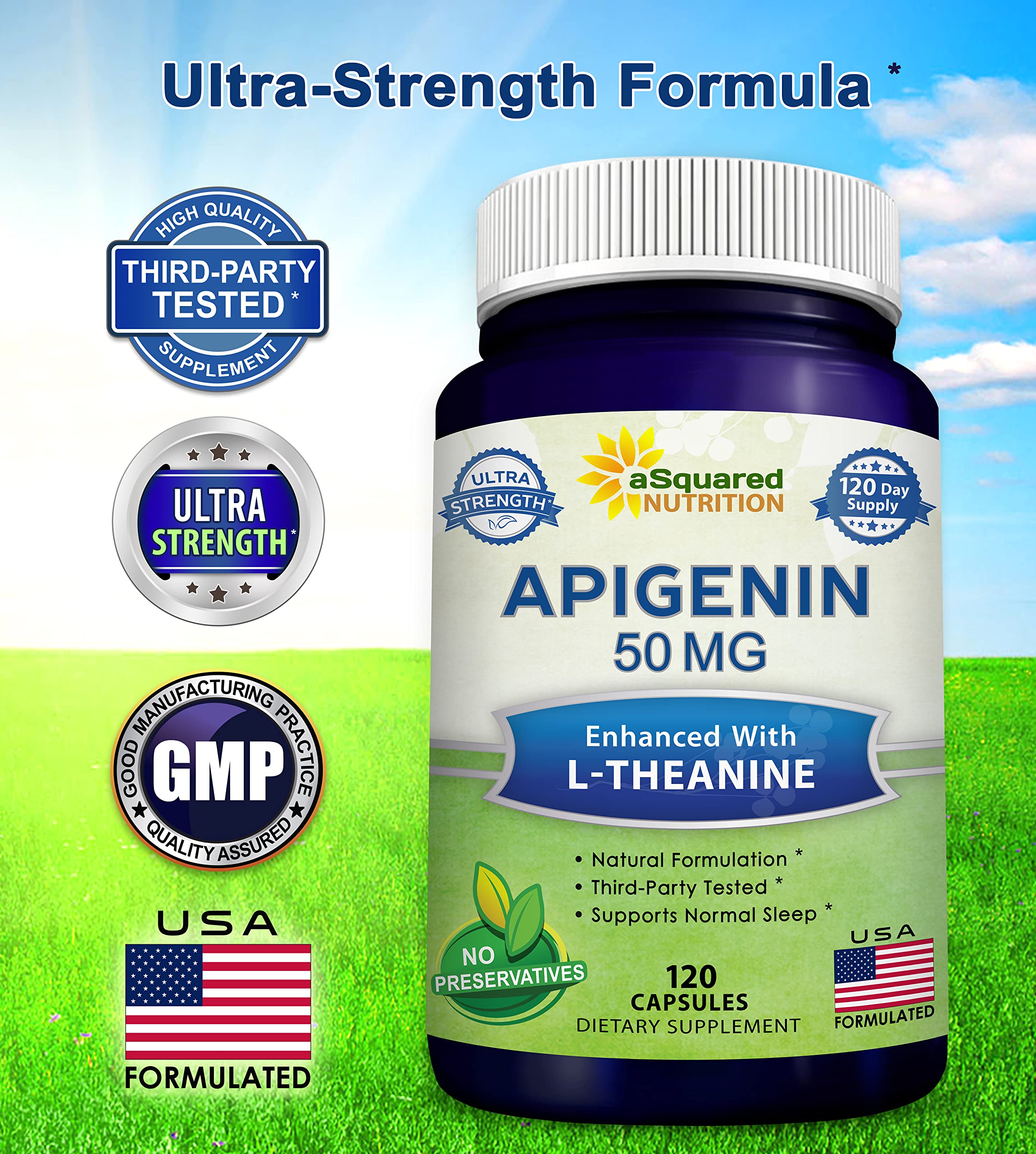 aSquared Nutrition suplemento en escena nocturna para apoyar descanso