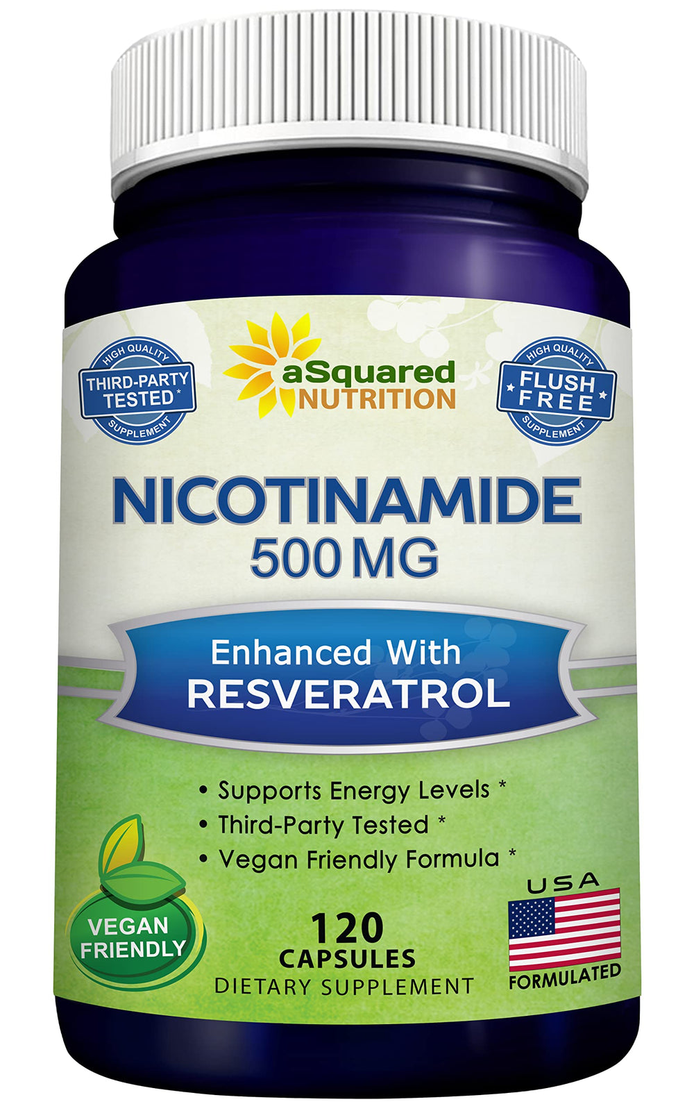 aSquared Nutrition frasco frontal mostrando etiqueta clara y beneficios