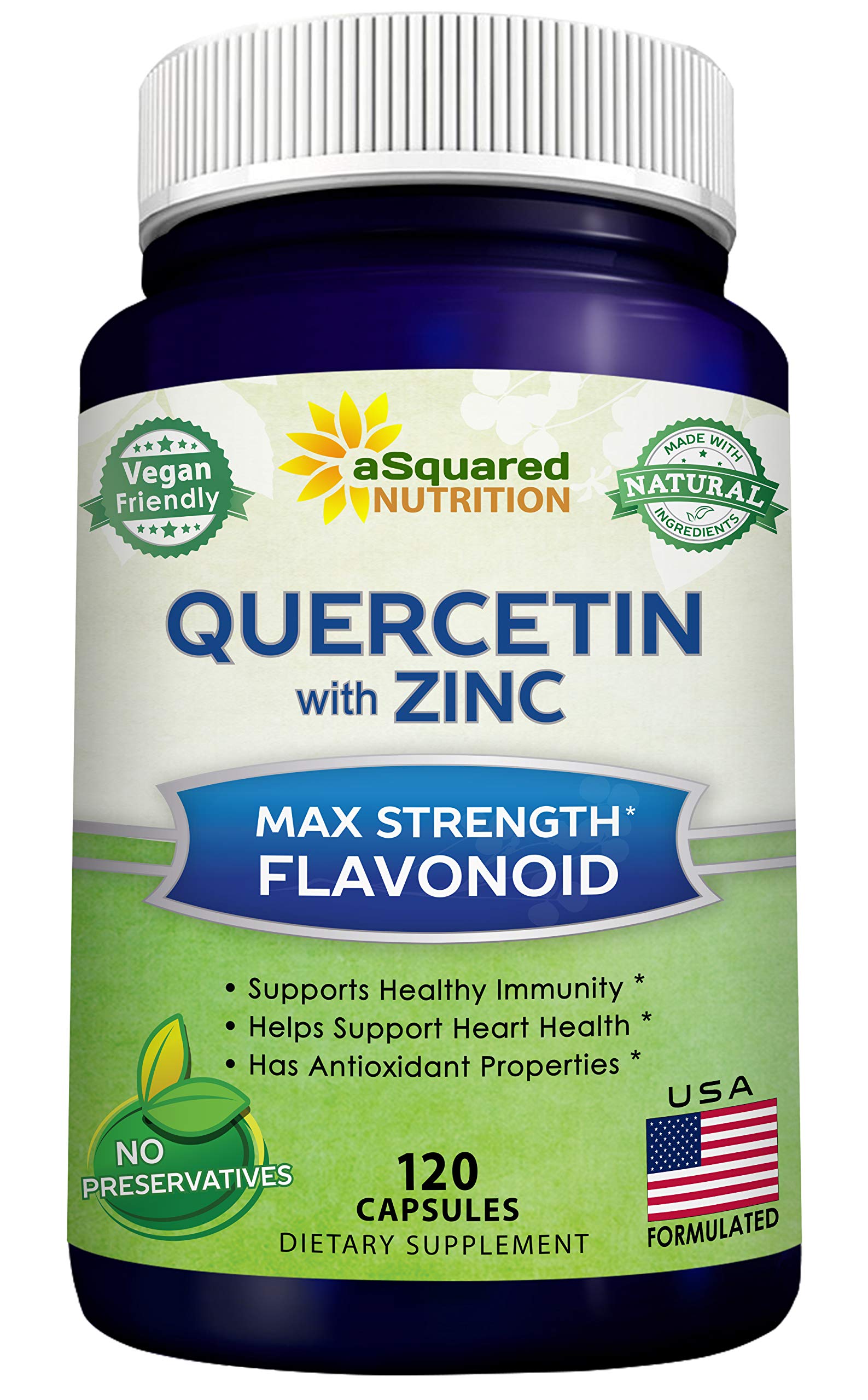aSquared Nutrition frasco frontal mostrando etiqueta y beneficio antioxidante